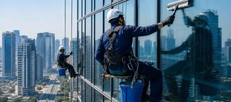Best High Rise Glass Cleaning Service in Gurgaon
