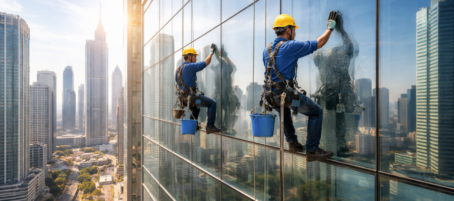 Why High Rise Glass Cleaning Is Essential for Modern Buildings