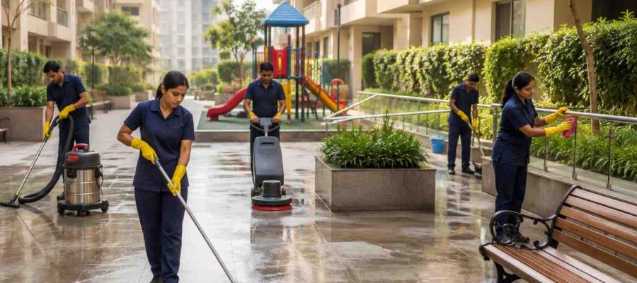 Why Every Residential Society Needs Regular Professional Cleaning in Karol Bagh