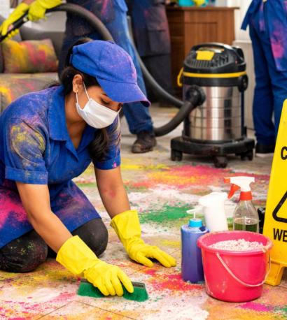 Professional Post Holi Cleaning Services in Delhi India