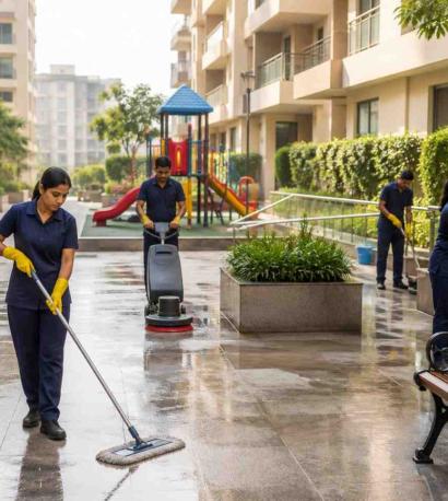 Why Every Residential Society Needs Regular Professional Cleaning in Karol Bagh