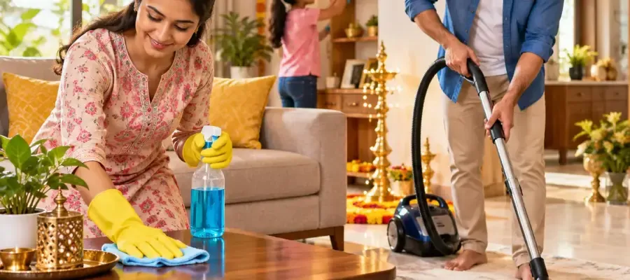 Pre-Festival Home Deep Cleaning Checklist for Indian Families Pre-Festival Home Deep Cleaning Checklist for Indian Families
